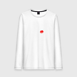 Лонгслив хлопковый мужской DEATH NOTE ТЕТРАДЬ СМЕРТИ, цвет: белый