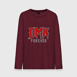 Лонгслив хлопковый мужской DMX Forever, цвет: меланж-бордовый