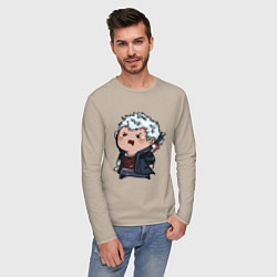 Лонгслив хлопковый мужской Baby Nero, цвет: миндальный — фото 2