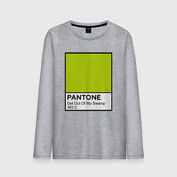 Лонгслив хлопковый мужской Shrek: Pantone Color, цвет: меланж