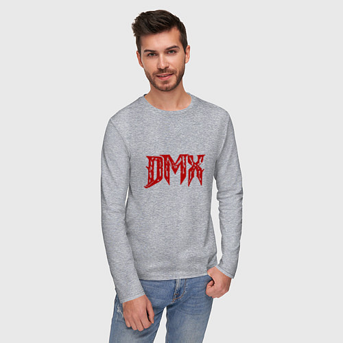 Мужской лонгслив DMX Logo / Меланж – фото 3