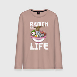 Мужской лонгслив Ramen life