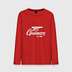 Лонгслив хлопковый мужской Gunners Arsenal, цвет: красный