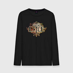 Лонгслив хлопковый мужской Path of Exile, цвет: черный