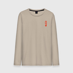 Лонгслив хлопковый мужской Queen Kaguya, цвет: миндальный