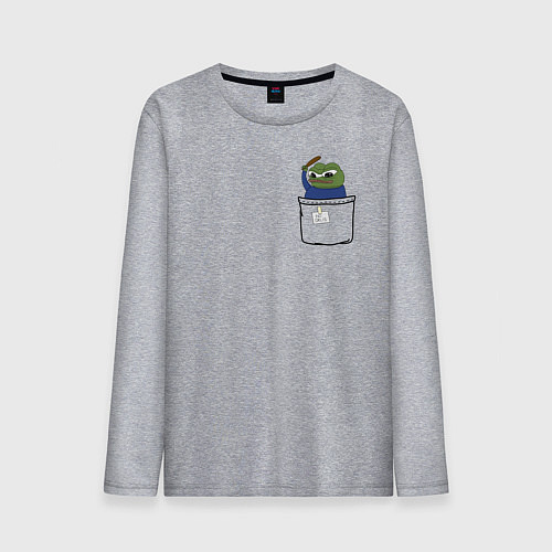 Мужской лонгслив Pepe simp / Меланж – фото 1