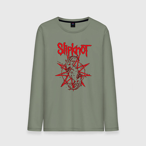 Мужской лонгслив Slipknot Slip Goats Art / Авокадо – фото 1