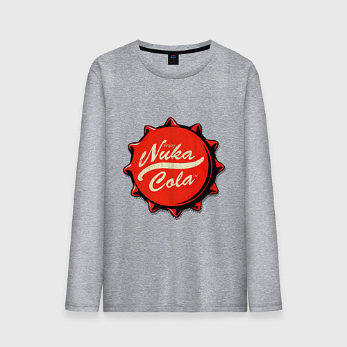 Мужской лонгслив Nuka Cola Fallout / Меланж – фото 1