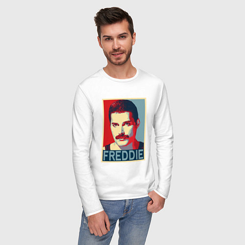 Мужской лонгслив Freddie / Белый – фото 3