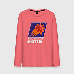 Лонгслив хлопковый мужской НБА - Финикс, цвет: коралловый
