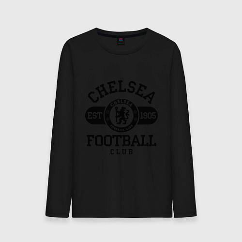 Мужской лонгслив Chelsea Football Club / Черный – фото 1