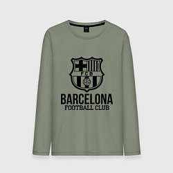 Лонгслив хлопковый мужской Barcelona FC, цвет: авокадо