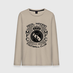 Лонгслив хлопковый мужской Real Madrid MFC, цвет: миндальный