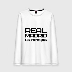 Лонгслив хлопковый мужской Real Madrid: Los Merengues, цвет: белый