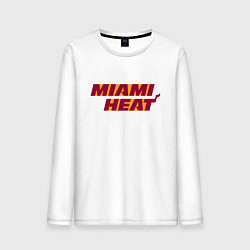 Лонгслив хлопковый мужской NBA - Miami Heat, цвет: белый