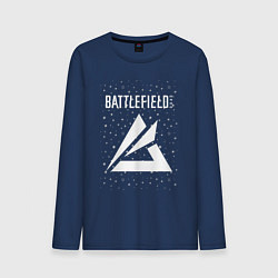 Лонгслив хлопковый мужской Battlefield Portal - Stars, цвет: тёмно-синий