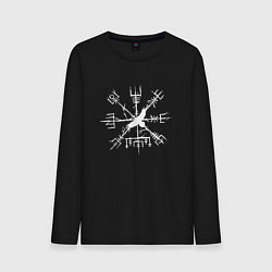 Лонгслив хлопковый мужской VEGVISIR РУНЫ RUNES Z, цвет: черный