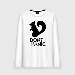 Мужской лонгслив Dont panic black