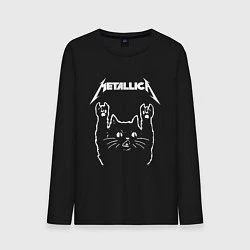 Лонгслив хлопковый мужской METALLICA МЕТАЛЛИКА, цвет: черный