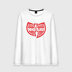 Лонгслив хлопковый мужской Wu-Tang Cobra, цвет: белый