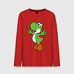 Лонгслив хлопковый мужской Yoshi, цвет: красный