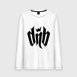 Лонгслив хлопковый мужской DnВ, цвет: белый