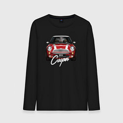 Лонгслив хлопковый мужской Авто Mini Cooper, цвет: черный