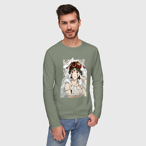 Мужской лонгслив Princеss mononoke / Авокадо – фото 3