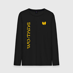 Лонгслив хлопковый мужской WU TANG CLAN LOGO YELLOW, цвет: черный