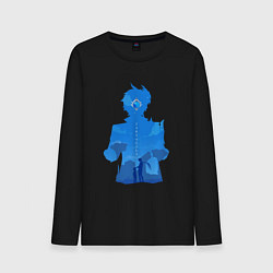 Лонгслив хлопковый мужской Чайльд Тарталья Tartaglia, цвет: черный