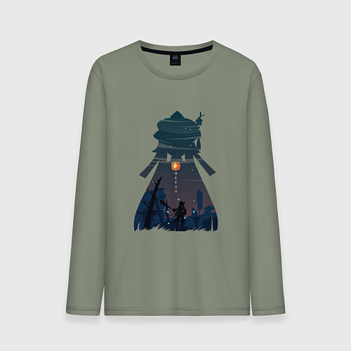 Мужской лонгслив Hu Tao Ху Тао / Авокадо – фото 1