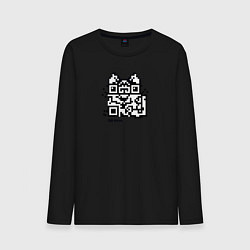 Мужской лонгслив QR-коте