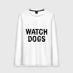 Лонгслив хлопковый мужской Watch Dogs, цвет: белый