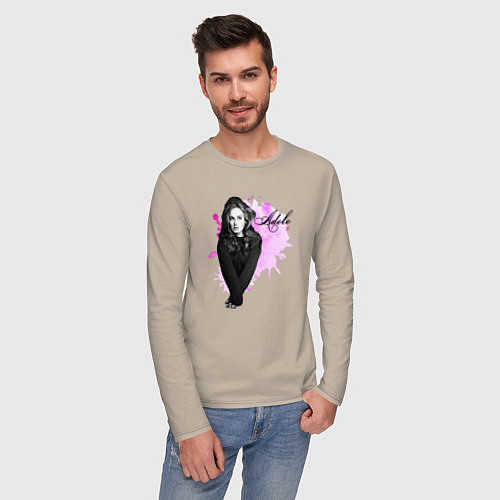 Мужской лонгслив Адель / Миндальный – фото 3