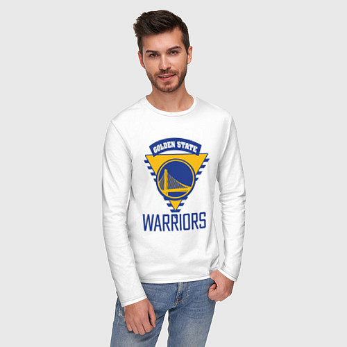 Мужской лонгслив Golden State Warriors Голден Стейт НБА / Белый – фото 3