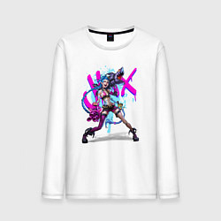 Мужской лонгслив LOL JINX БРЫЗГИ КРАСОК