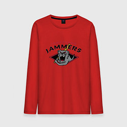 Лонгслив хлопковый мужской Jamestown Jammers - baseball team, цвет: красный