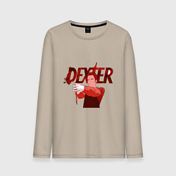 Лонгслив хлопковый мужской Декстер Морган, цвет: миндальный