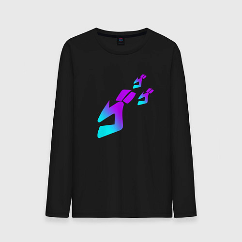 Мужской лонгслив НЕОН СИМВОЛ JOJOS BIZARRE ADVENTURE / Черный – фото 1