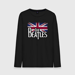 Лонгслив хлопковый мужской The Beatles Great Britain Битлз, цвет: черный