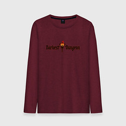 Мужской лонгслив LOGO DARK DARKEST DUNGEON FIRE