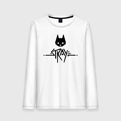 Мужской лонгслив Stray: Black Logo