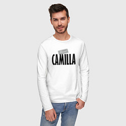 Лонгслив хлопковый мужской Unreal Camilla, цвет: белый — фото 2