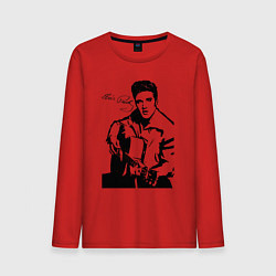 Лонгслив хлопковый мужской Elvis, цвет: красный