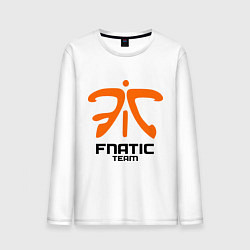 Лонгслив хлопковый мужской Dota 2: Fnatic Team цвета белый — фото 1