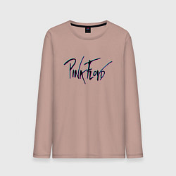 Лонгслив хлопковый мужской PINK FLOYD GLITCH ПИНК ФЛОЙД ГЛИТЧ, цвет: пыльно-розовый