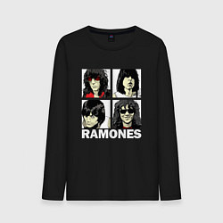 Мужской лонгслив Ramones, Рамонес Портреты