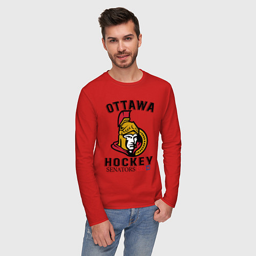 Мужской лонгслив OTTAWA SENATORS ОТТАВА СЕНАТОРЗ / Красный – фото 3