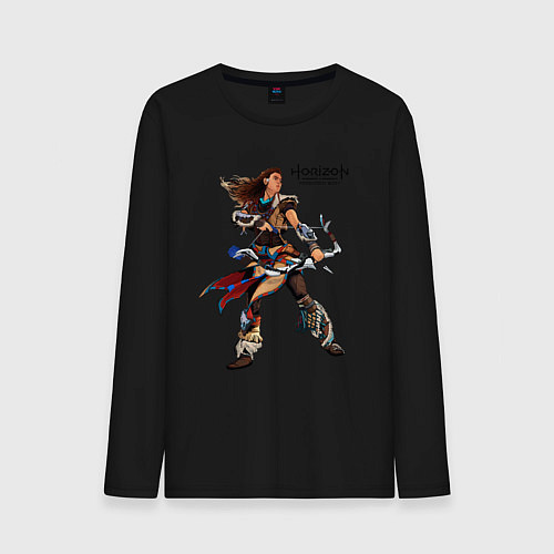 Мужской лонгслив Элой с луком Horizon / Черный – фото 1