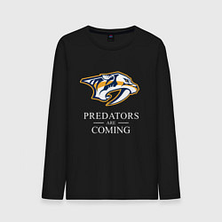 Мужской лонгслив Nashville Predators are Coming Нэшвилл Предаторз